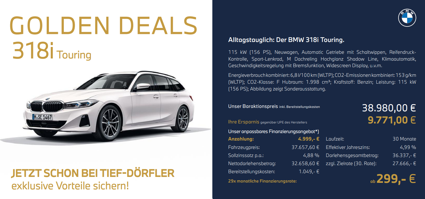 Golden Deal BMW 3er